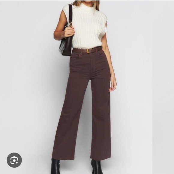 Reformation Emma High Rise Wide Leg Jeans - Picture 1 of 7